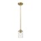 Z-Lite Beckett 1 Light Mini Pendant, Olde Brass And Clear Seedy 492MP-OBR - alternate 1